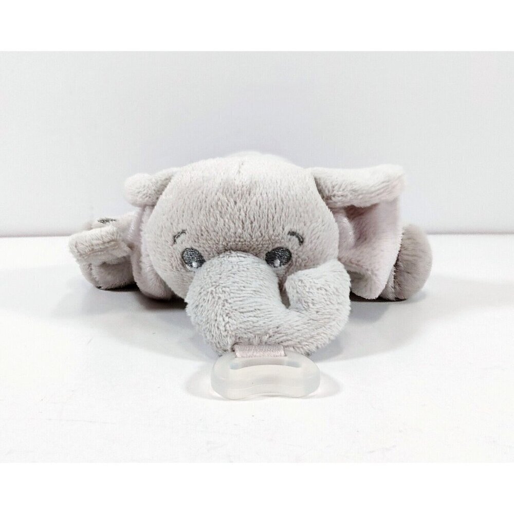 Philips Avent  Soothie Snuggle Pacifier Soother Holder Elephant Plush Lovey